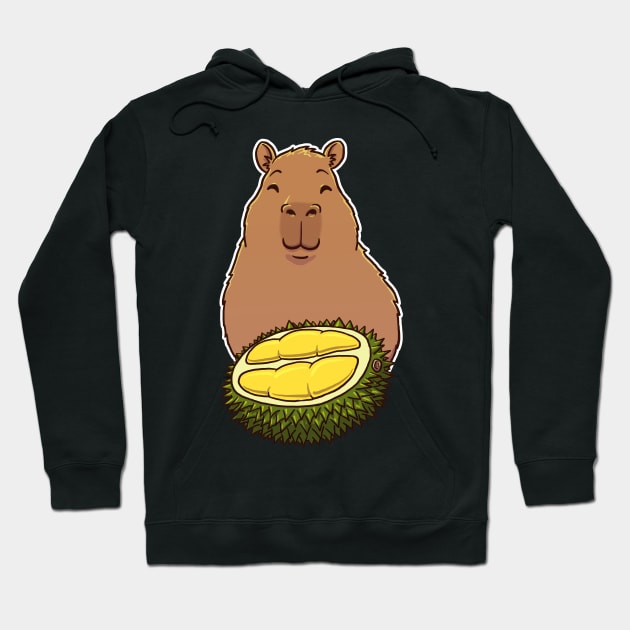 Capybara Durian Fruit Hoodie by capydays